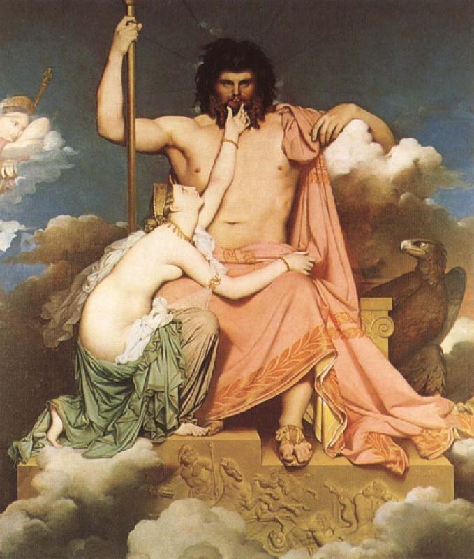 Jean-Auguste Dominique Ingres Thetis bonfaller Zeus